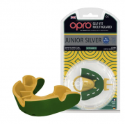 Капа OPRO Junior Silver Green/Gold фото